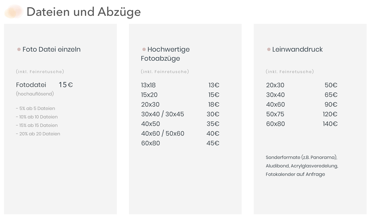 Preisliste